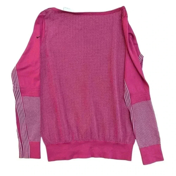 Nike Dri Fit Shirt Womens Medium Seamless Stay Cool Running Athleisure Comfort - Picture 3 of 6